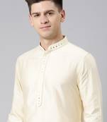 Beige embroidery kurtas