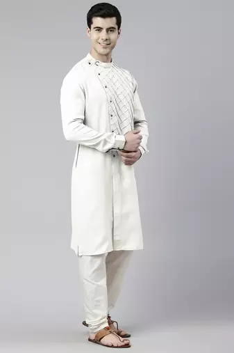 Off white angrakha kurtas
