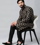 Black batik print kurtas