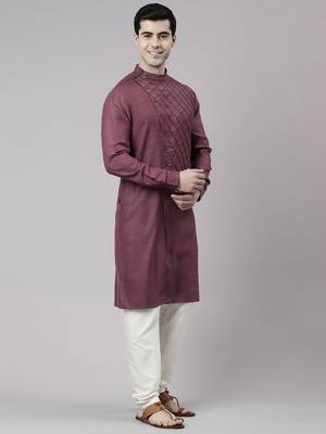 Wine angrakha kurtas 4