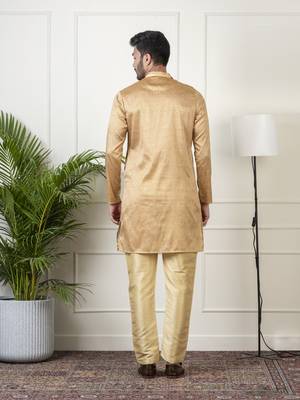 Gold harring bone print kurtas 2