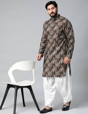 Black printed kurtas 1