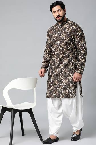 Black printed kurtas