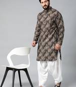 Black printed kurtas
