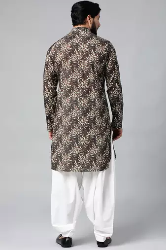Black printed kurtas