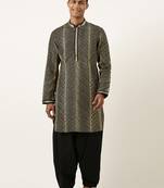 Black gota embroidery kurtas