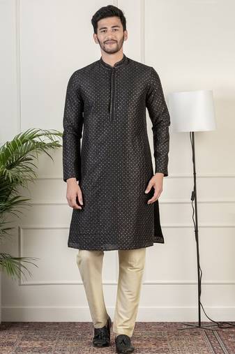 Black sequin kurtas