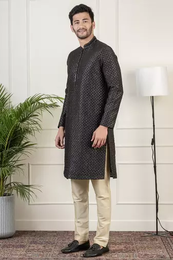 Black sequin kurtas