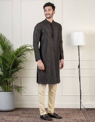 Black sequin kurtas 4