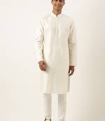 White sequin kurtas