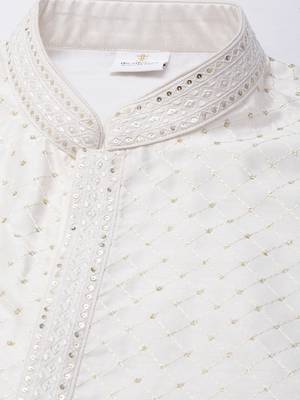 White sequin kurtas 2