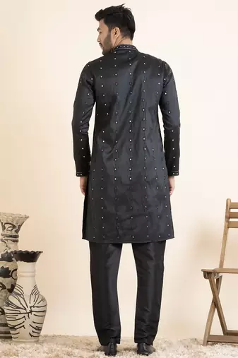 Black embroidered kurtas