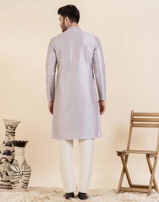 Lavender sequin kurtas 2