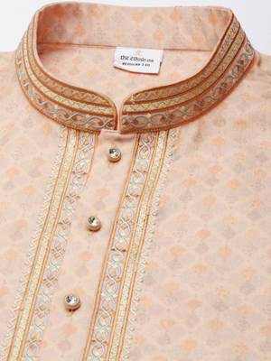 Peach printed kurtas 2