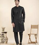 Black embroidered kurtas