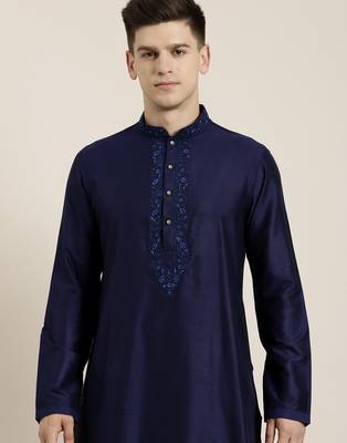 Navy dori embroidered kurtas 1