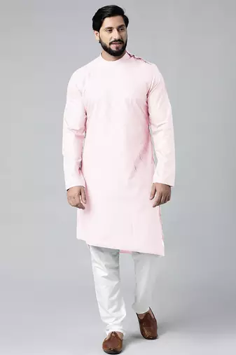 Pink pintux kurtas