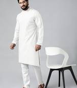 Off white pintux kurtas