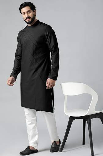 Black pintux kurtas