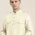 Cream cotton short pathani