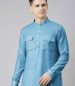 Blue light pathani kurtas