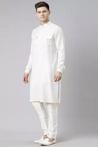Off white pathani kurtas