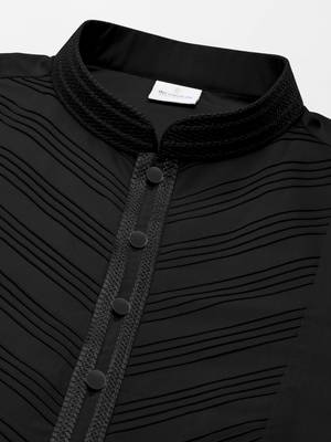 Black pleated cotton kurtas 2