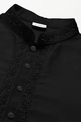 Black embroidered kurtas