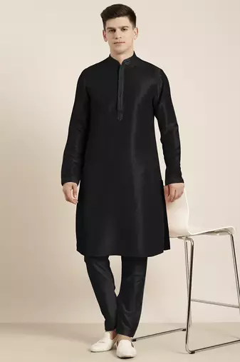 Black embroidered kurtas