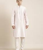 Light pink embroidered kurtas