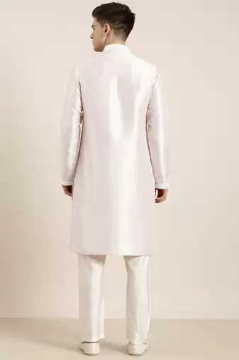Light pink embroidered kurtas