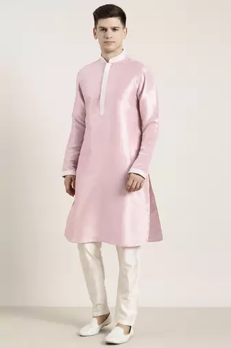 Pink embroidered kurtas