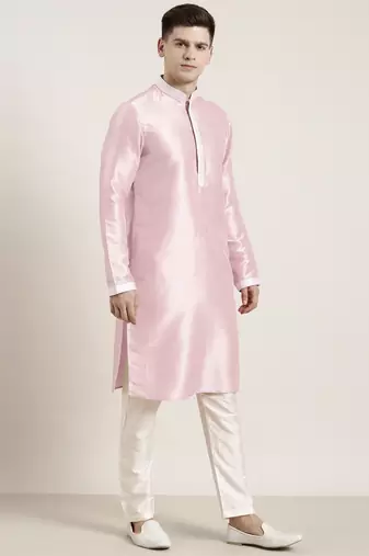 Pink embroidered kurtas