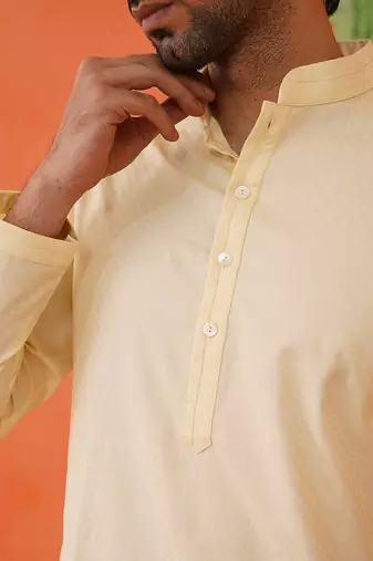 Lemon cotton kurtas