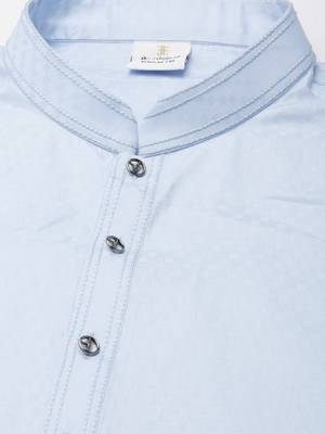 Sky blue asymmetrical kurtas 2