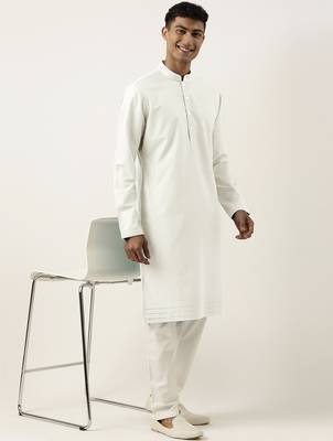 Off white cotton kurtas 4