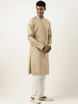 Beige cotton kurtas 3