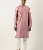Rose pink cotton kurtas