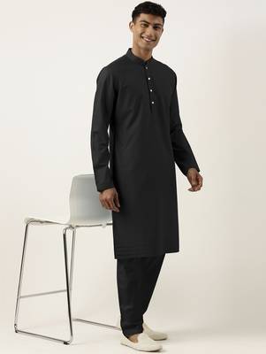 Black cotton kurtas 4