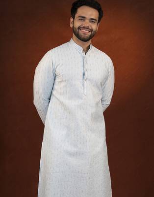 Light blue embroidered kurtas 4