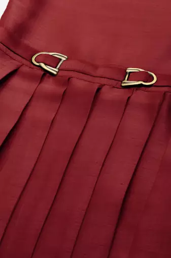 Maroon drape kurtas