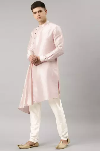 Light pink drape kurtas