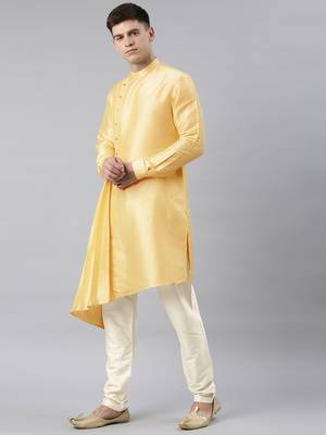 Yellow drape kurtas 2