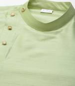 Pistachio green drape kurta