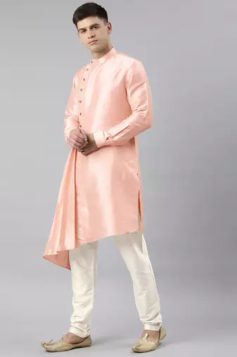 Dark pink drape kurtas