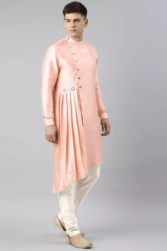 Dark pink drape kurtas