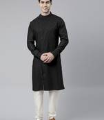 Black angrakha kurtas