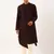 Maroon side open layered kurtas