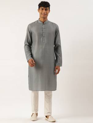 Grey stitchline kurtas 1