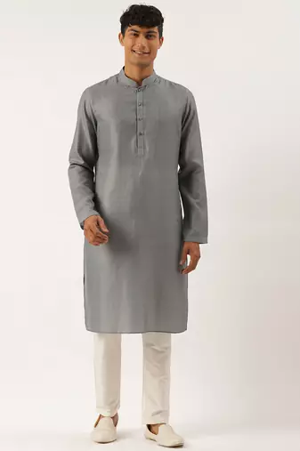 Grey stitchline kurtas